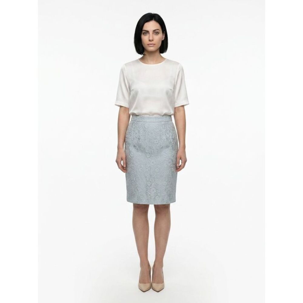 Dolce & Gabbana Bicolor Polyester Midi Women's Skirt